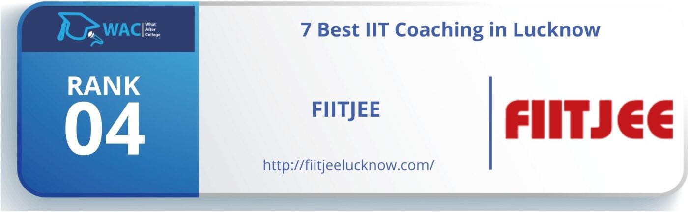 Rank 4: FIITJEE Lucknow